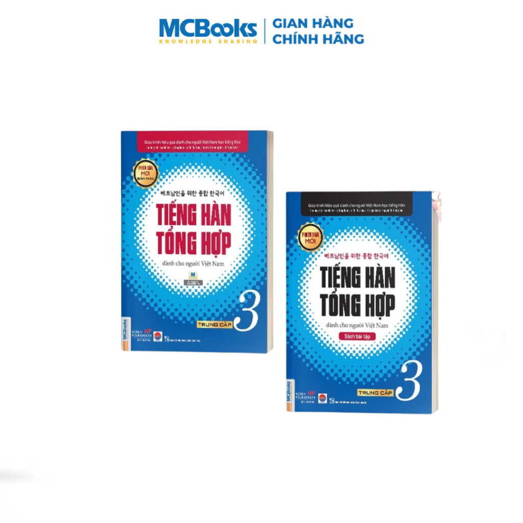 Sách - Combo 6 Tập Tiếng Hàn Tổng Hợp Dành Cho Người Việt Nam (Giáo trình+SBT)