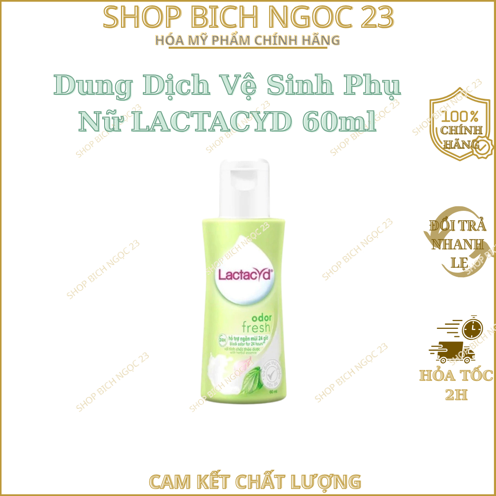 Dung Dịch Vệ Sinh Phụ Nữ Lactacyd Ngăn Mùi Đến 24h 60ml