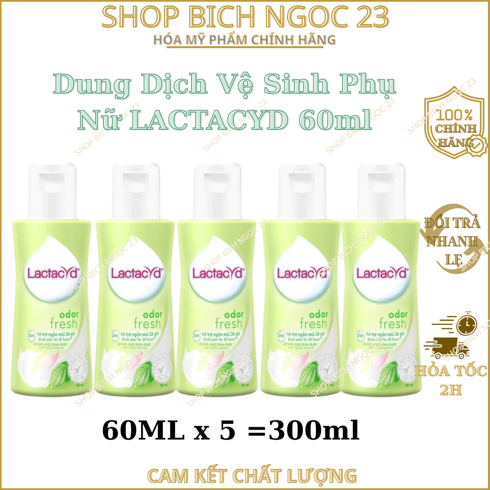 Dung Dịch Vệ Sinh Phụ Nữ Lactacyd Ngăn Mùi Đến 24h 60ml