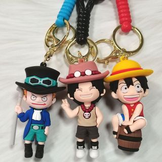 Móc Khóa One Piece Siêu Dễ Thương, Luffy, Ace, Usopp, Sabo, Zoro, Sanji, Nami, Choppe, Keychain