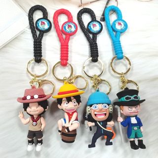 Móc Khóa One Piece Siêu Dễ Thương, Luffy, Ace, Usopp, Sabo, Zoro, Sanji, Nami, Choppe, Keychain