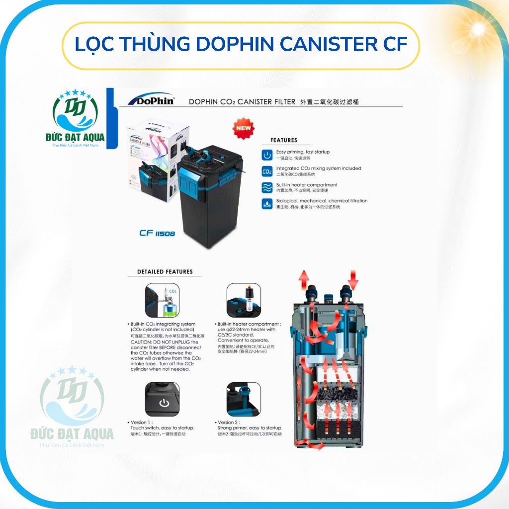 Lọc Thùng DoPhin Canister CF-11008, CF-11308, CF-11508 cao cấp hãng DoPhin 8