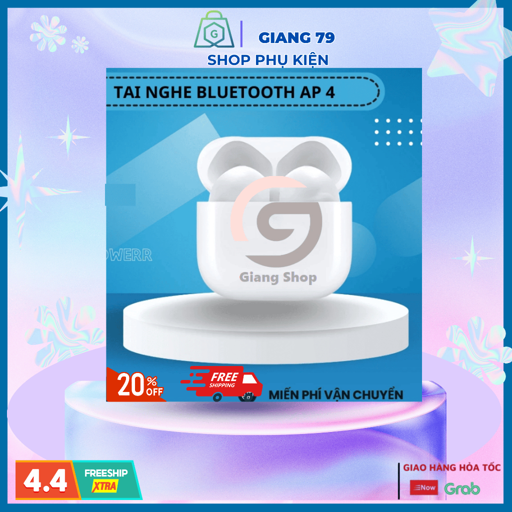 Tai Nghe  Bluetooth AIP 3/4 Bass Căng, Chống Ồn, Đổi Tên Cảm Ứng Bảo Hành 1 đổi 1