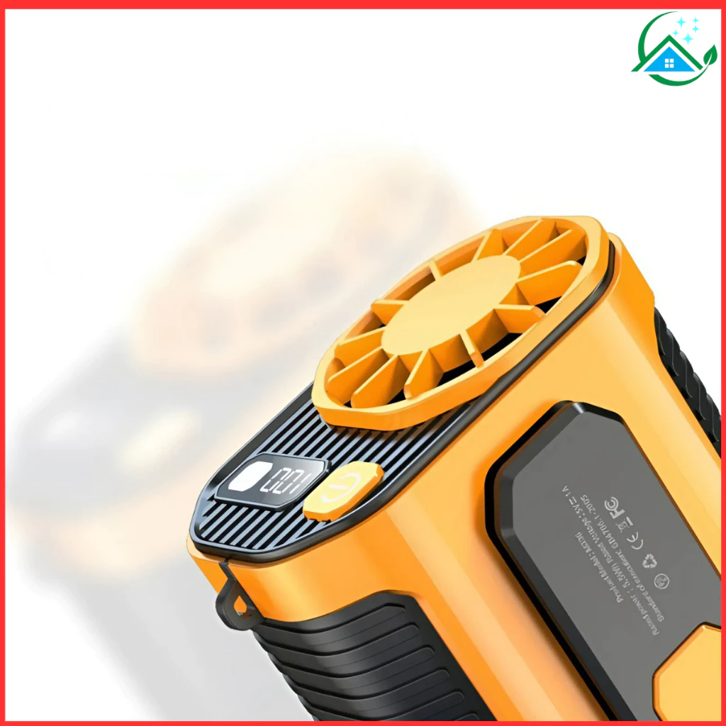 Quạt Đeo Thắt Lưng F18 Siêu Trâu  – 10 Cấp Độ Gió, Đeo Hông/Đeo Cổ, Quạt Điều Hòa Mini, Dùng 10H  A07
