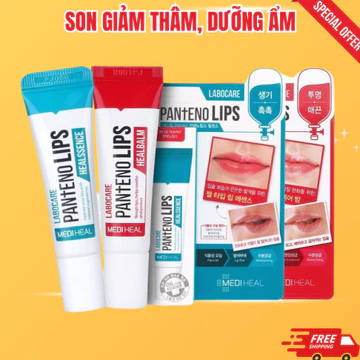 Combo son dưỡng môi khử thâm Mediheal chính hãng làm Mờ Thâm Môi, Mềm Môi, Hồng Môi Labocare Healbalm 10ml (ngày + đêm)