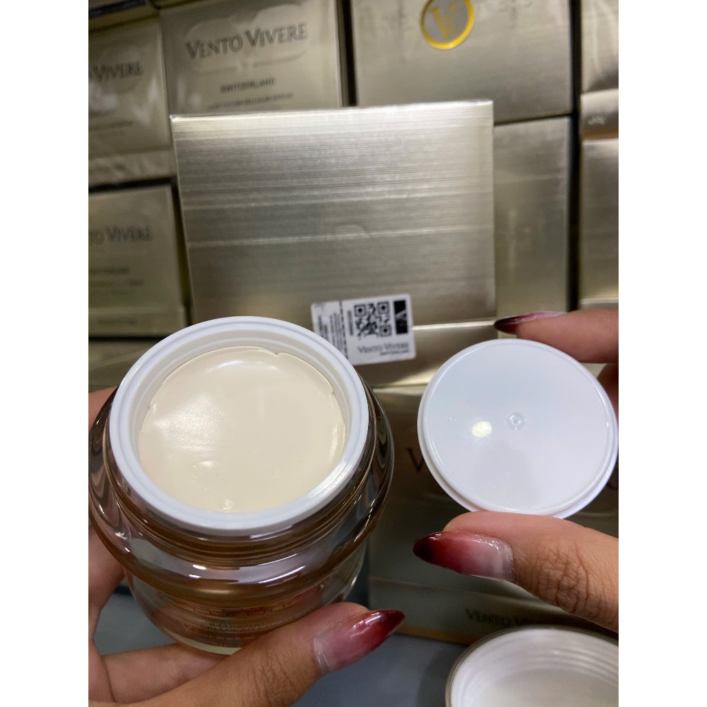 Kem Vento vàng dưỡng trắng da Vento Vivere Pearl Rare 30g, Sản Phẩm Vento Vivere Chính Hãng Thuỵ Sỹ