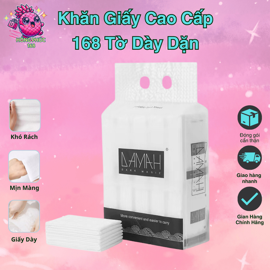 Khăn Giấy Rút Treo Tường Cao Cấp 168 Tờ, Khăn Giấy Ăn Dày Dặn, Khó Rách ...