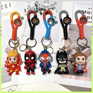 Móc Khóa Siêu Anh Hùng Dễ Thương, Quà Tặng, Iron Man, Deadpool, Spider-Man, Batman, Thor, Keychain.