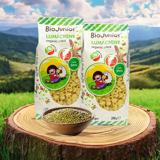 [MUA 2 GIẢM 5%] Mì nui đậu lăng, đậu Hà Lan ăn dặm hữu cơ cho bé Bio Junior 200g từ 10 tháng tuổi