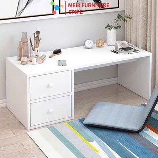 Bàn Trang Điểm Ngồi Bệt Có Ngăn Kéo ,Bàn Làm Việc Ngồi Bệt Chất Liệu Gỗ MDF Cao Cấp