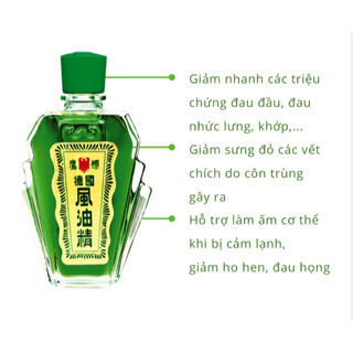 [CHÍNH HÃNG] DẦU GIÓ CON Ó - EAGLE BRAND MEDICATED OIL - DẦU 2 NẮP MỸ - 24ML - SHOP DẦU DOKRAK