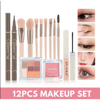 Combo Makeup Mix 12Pcs Làm Đẹp Cơ Bản Cho Các Nàng Mới(đọc mô tả)