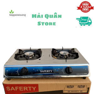 Bếp gas đôi Saferty - bếp gas gia đình inox toàn thân