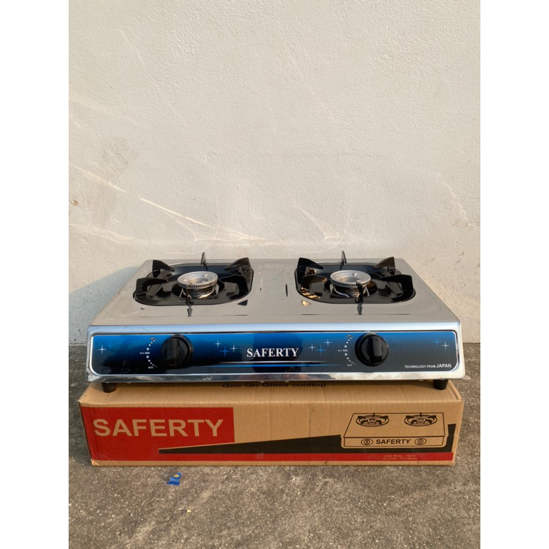 Bếp gas đôi Saferty - bếp gas gia đình inox toàn thân