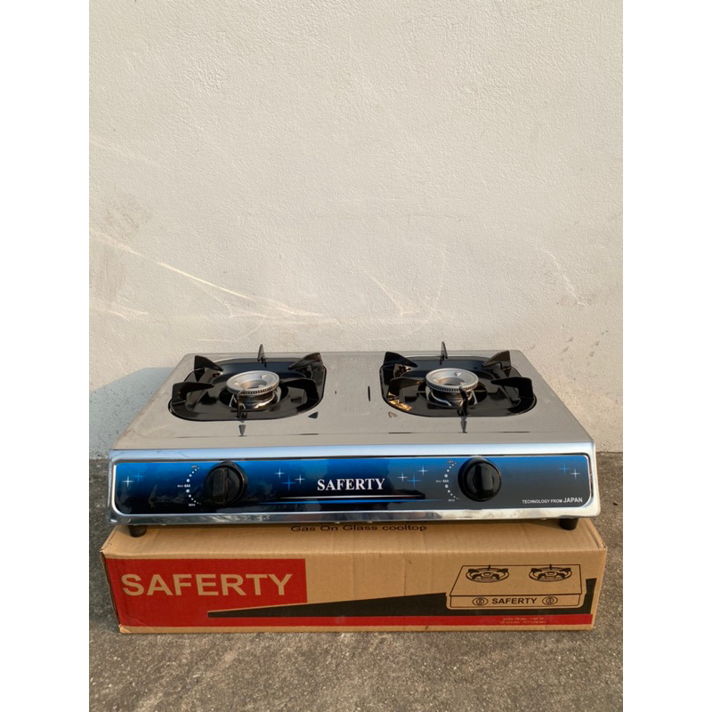 Bếp gas đôi Saferty - bếp gas gia đình inox toàn thân