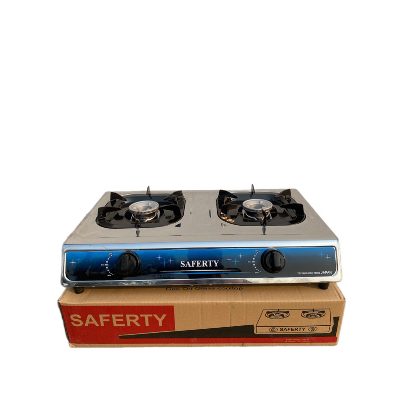 Bếp gas đôi Saferty - bếp gas gia đình inox toàn thân