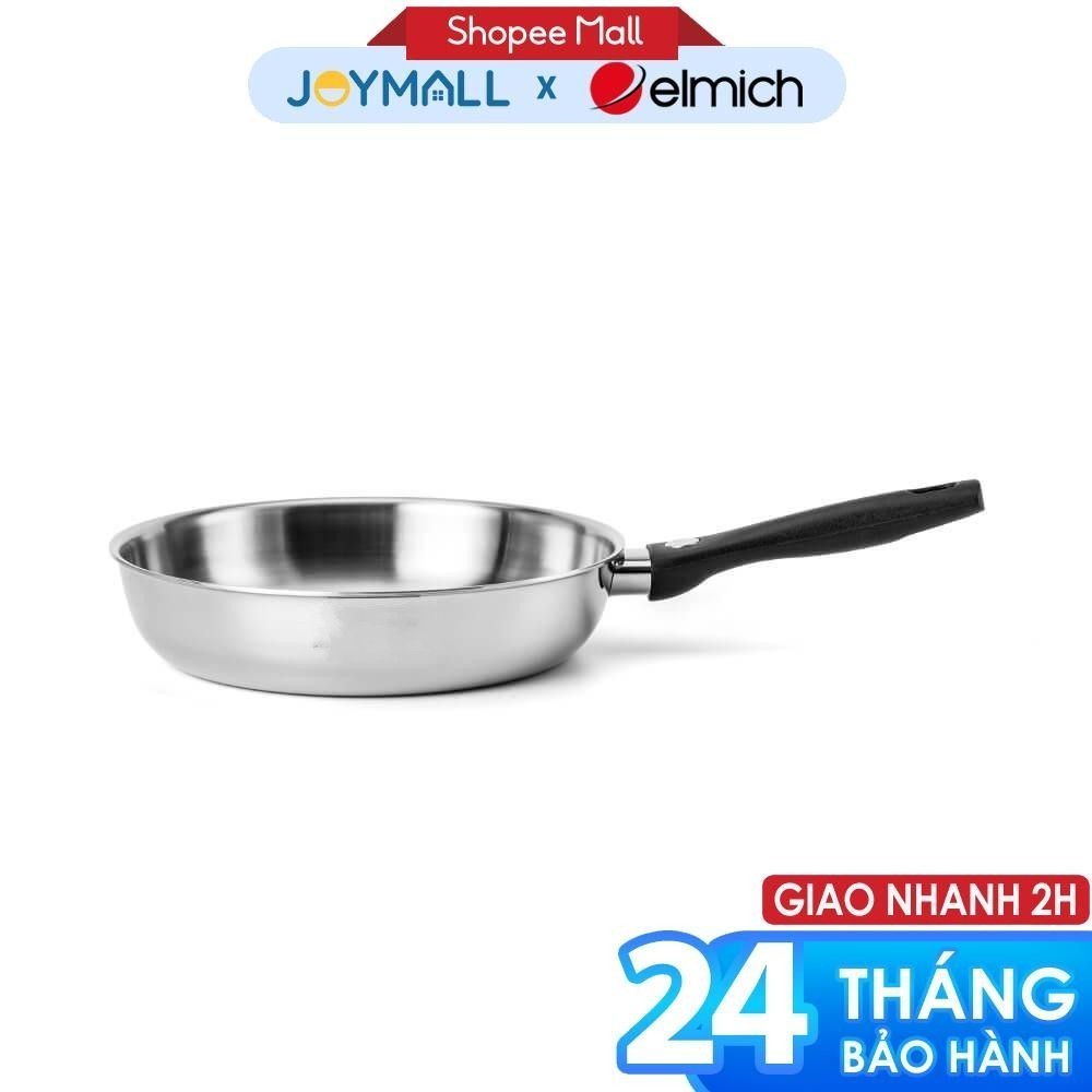 Chảo Cạn Inox Nguyên Khối Elmich Basic EL-2840IN Nhiều Size, Hàng Chính Hãng, Bắt Từ Nhanh - JoyMall