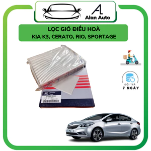 Lọc gió điều hoà, lọc máy lạnh xe Kia Cerato, K3, Rio, Sportage, Elantra 17-19. OEM : 97133-F2100