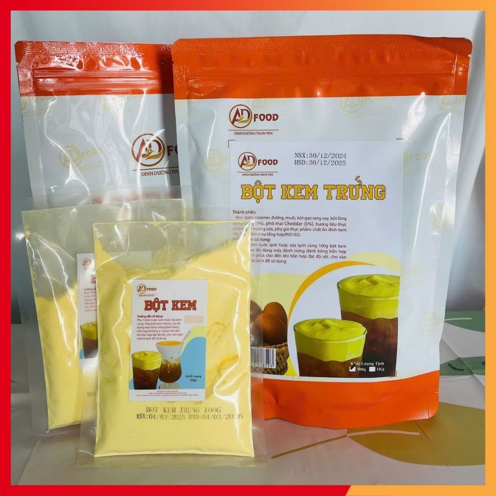 Bột Kem Trứng Đậm Đà Gói 500gr