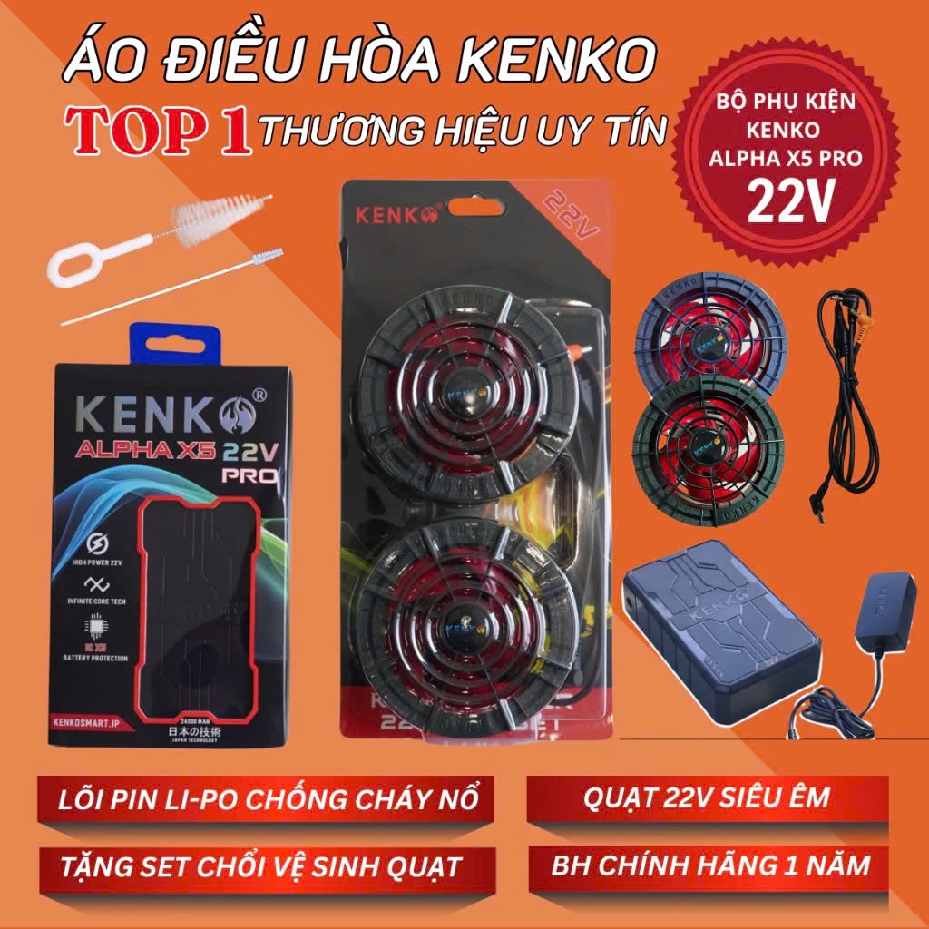 [KENKO STORE] Pin! Sạc! KENKO 22V ALPHA X5 PRO, Bảo hành 12 tháng!