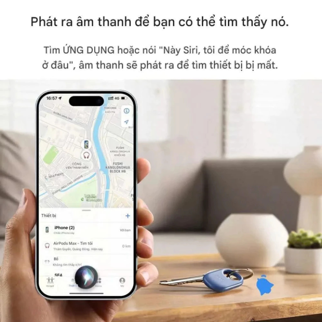 Thiết Bị Định Vị Toàn Cầu Thông Minh HOCO E94 Theo Dõi Ô Tô, Xe Máy, Chìa Khóa, Đồ Vật, Thú Cưng