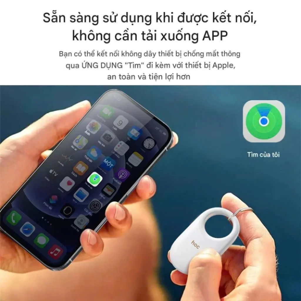 Thiết Bị Định Vị Toàn Cầu Thông Minh HOCO E94 Theo Dõi Ô Tô, Xe Máy, Chìa Khóa, Đồ Vật, Thú Cưng
