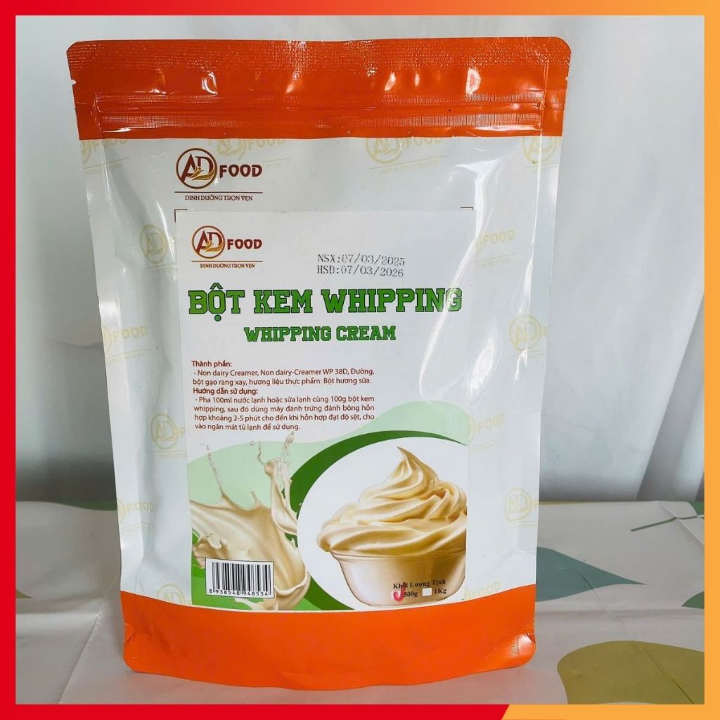 Bột Kem Whipping Cream Thơm Ngon Túi 1kg