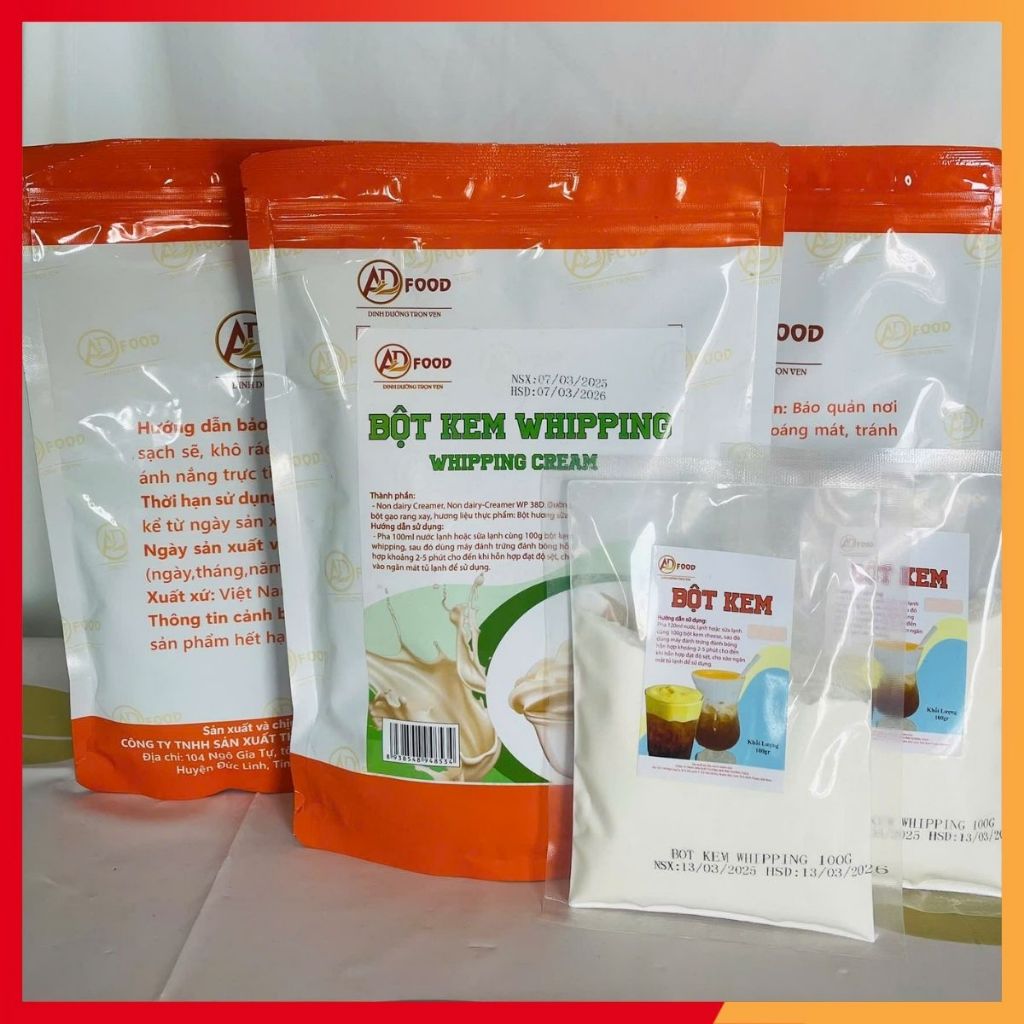Bột Kem Whipping Cream Thơm Ngon Túi 1kg