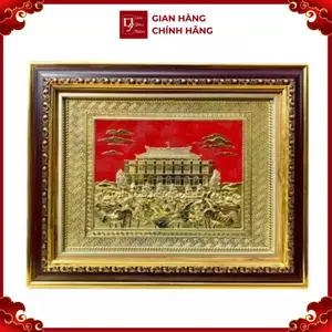 Tranh Đồng Bến Nhà Rồng - Bảo Tàng Hồ Chí Minh ( 28x34cm ) - Cửu Diệu Thiên - BR001