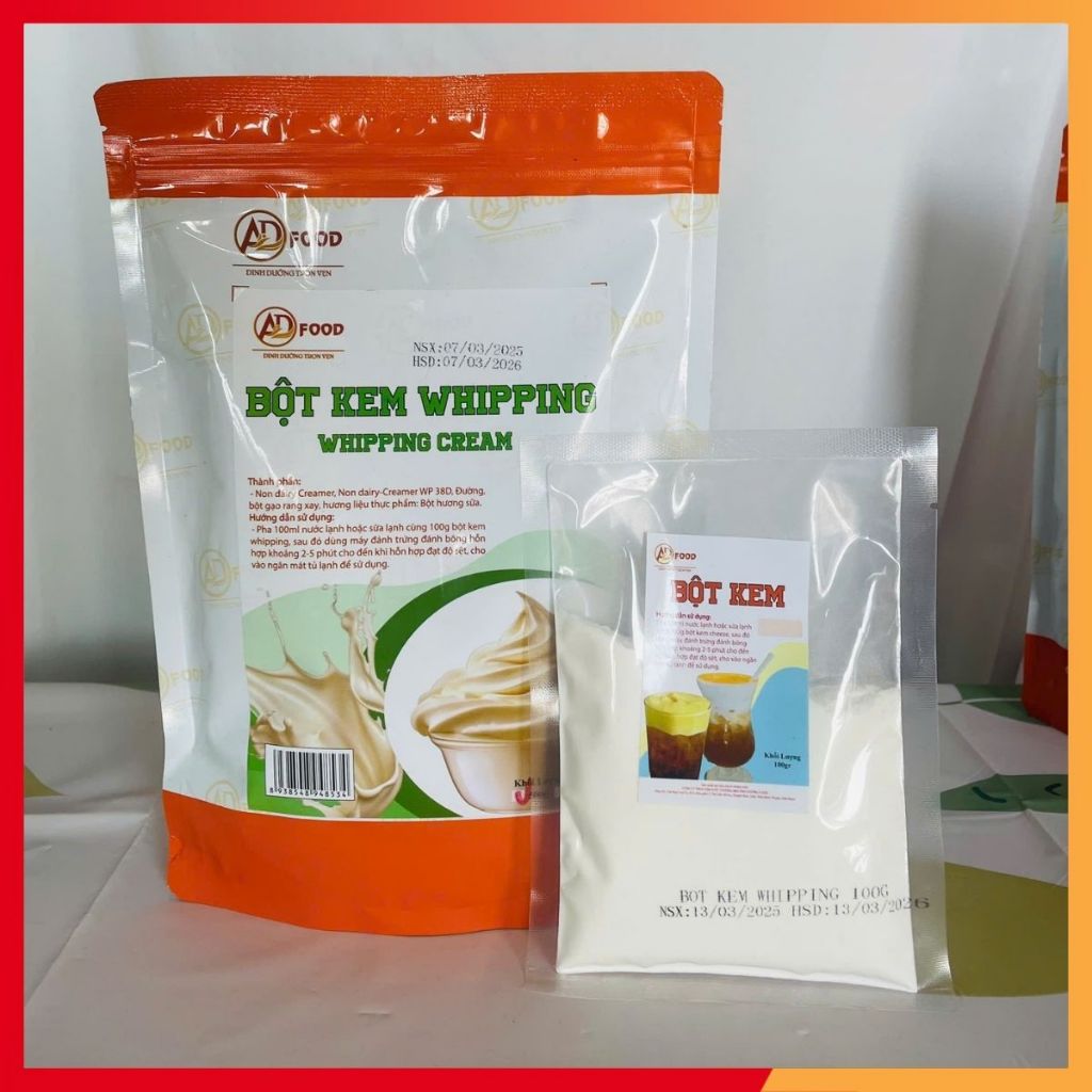 Gói Dùng Thử 100gr Bột Kem Whipping Cream
