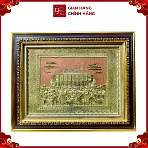 Tranh Đồng Bến Nhà Rồng - Bảo Tàng Hồ Chí Minh ( 28x34cm ) - Cửu Diệu Thiên - BR002