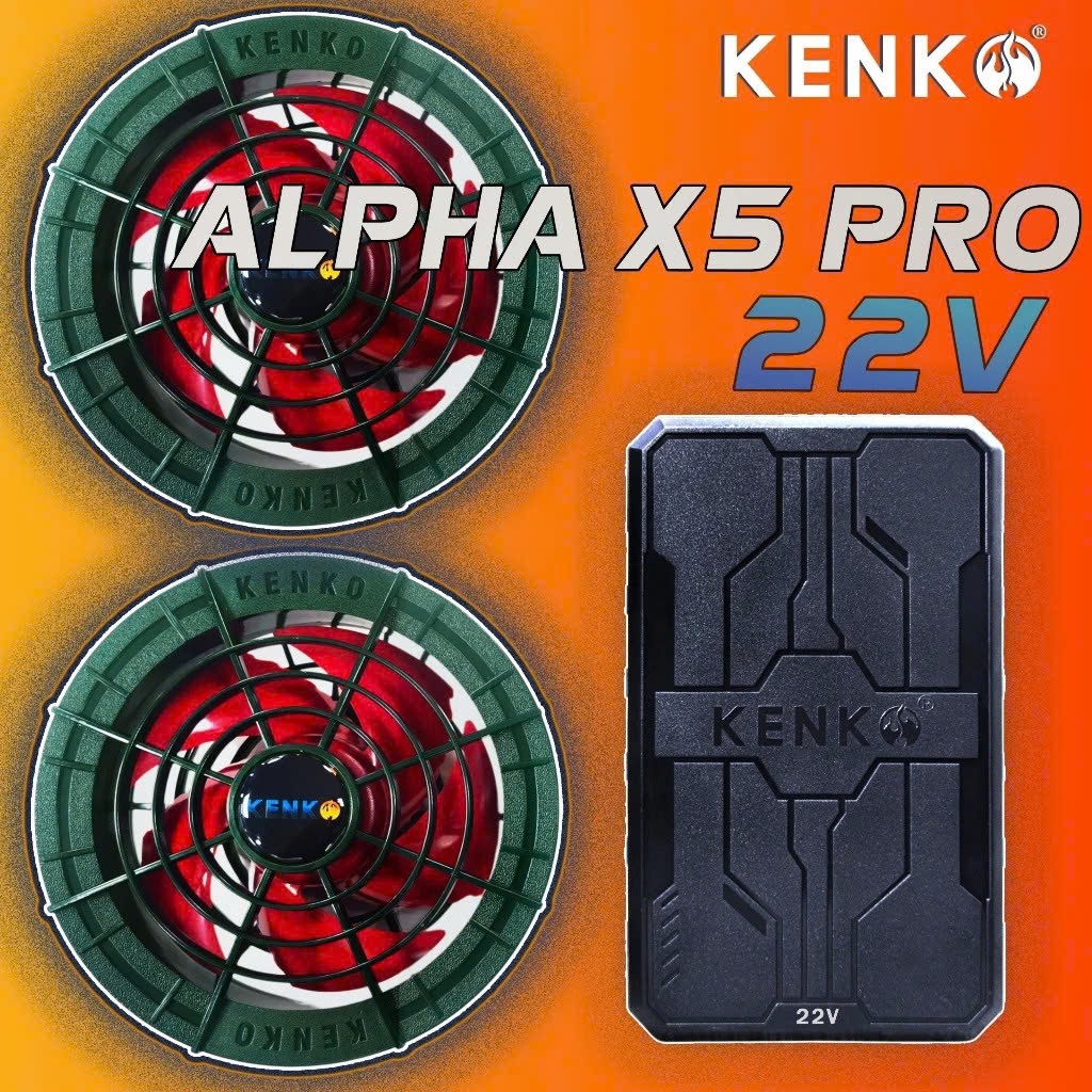 [KENKO STORE] Quạt , Cáp nối KENKO 22V  ALPHA X5 PRO. Tặng kèm 2 chổi vệ sinh quạt. Bảo hành 12 tháng!