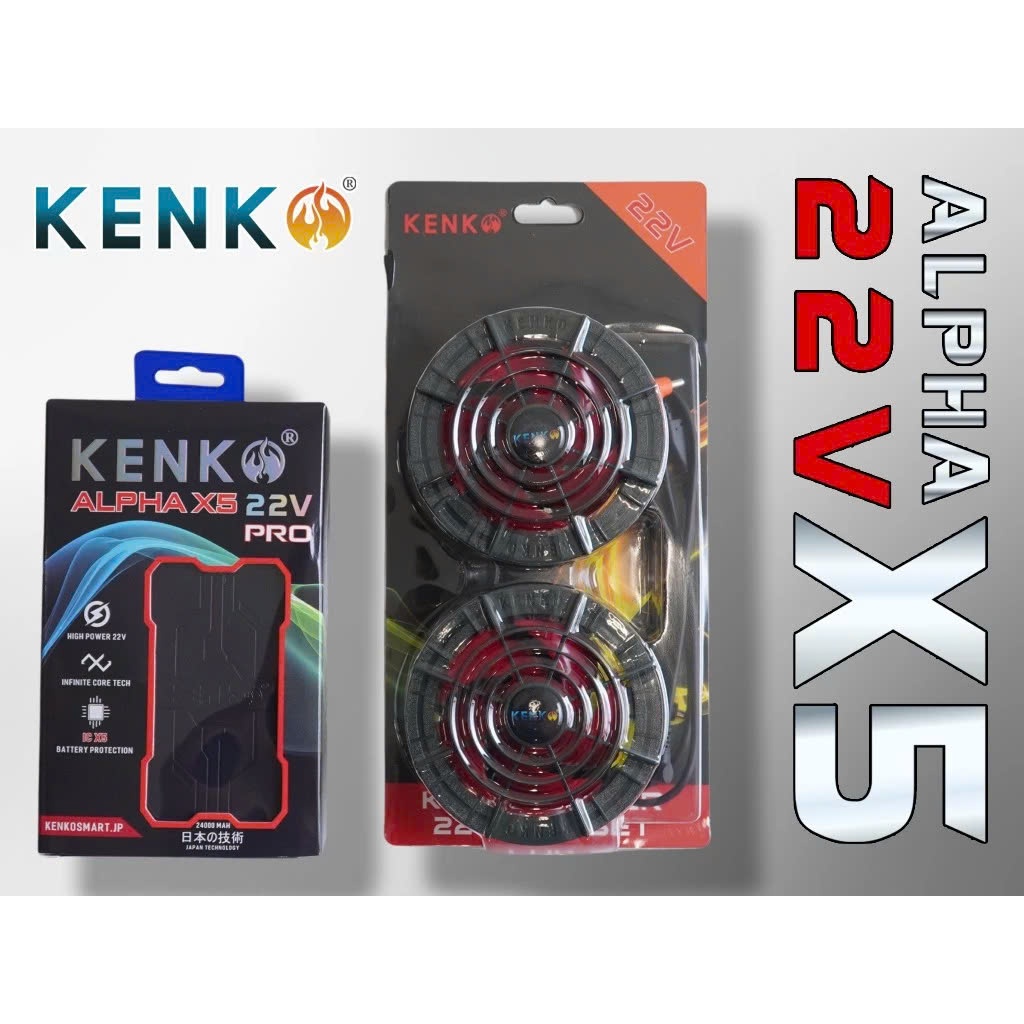 [KENKO STORE] Bộ phụ kiện KENKO ALPHA X5 22V PRO.Bảo hành 12 tháng Tặng kèm 2 chổi vệ sinh quạt
