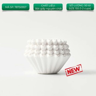 [ORIGAMI JAPAN] Giấy lọc 50 tờ hình tròn Wave cho phễu kalita 155 185 ORIGAMI