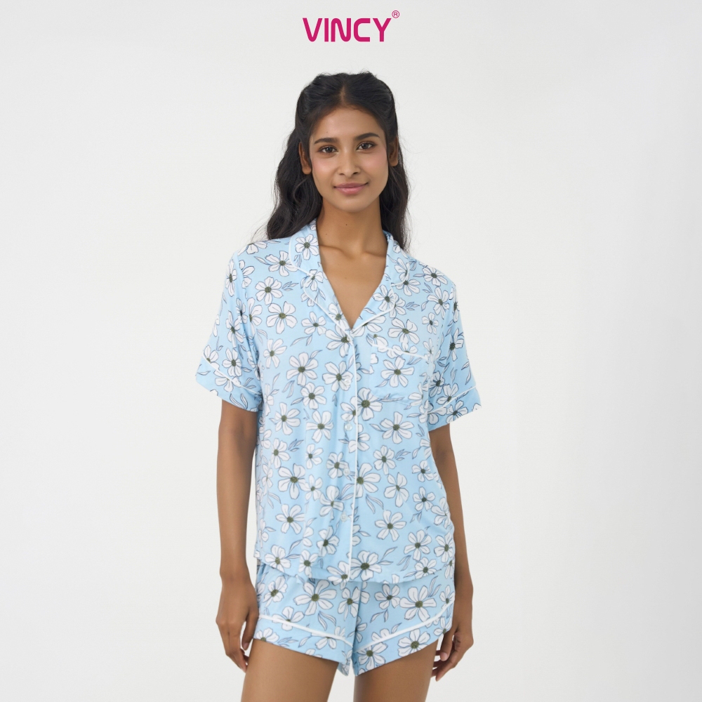 Ảnh BỘ SHORT THUN PIJAMA THIẾT KẾ TỪ CHẤT LIỆU THUN CO GIÃN, MỀM MẠI MANG LẠI SỰ THOẢI MÁI CHO MÙA NOEL BST060W44 3