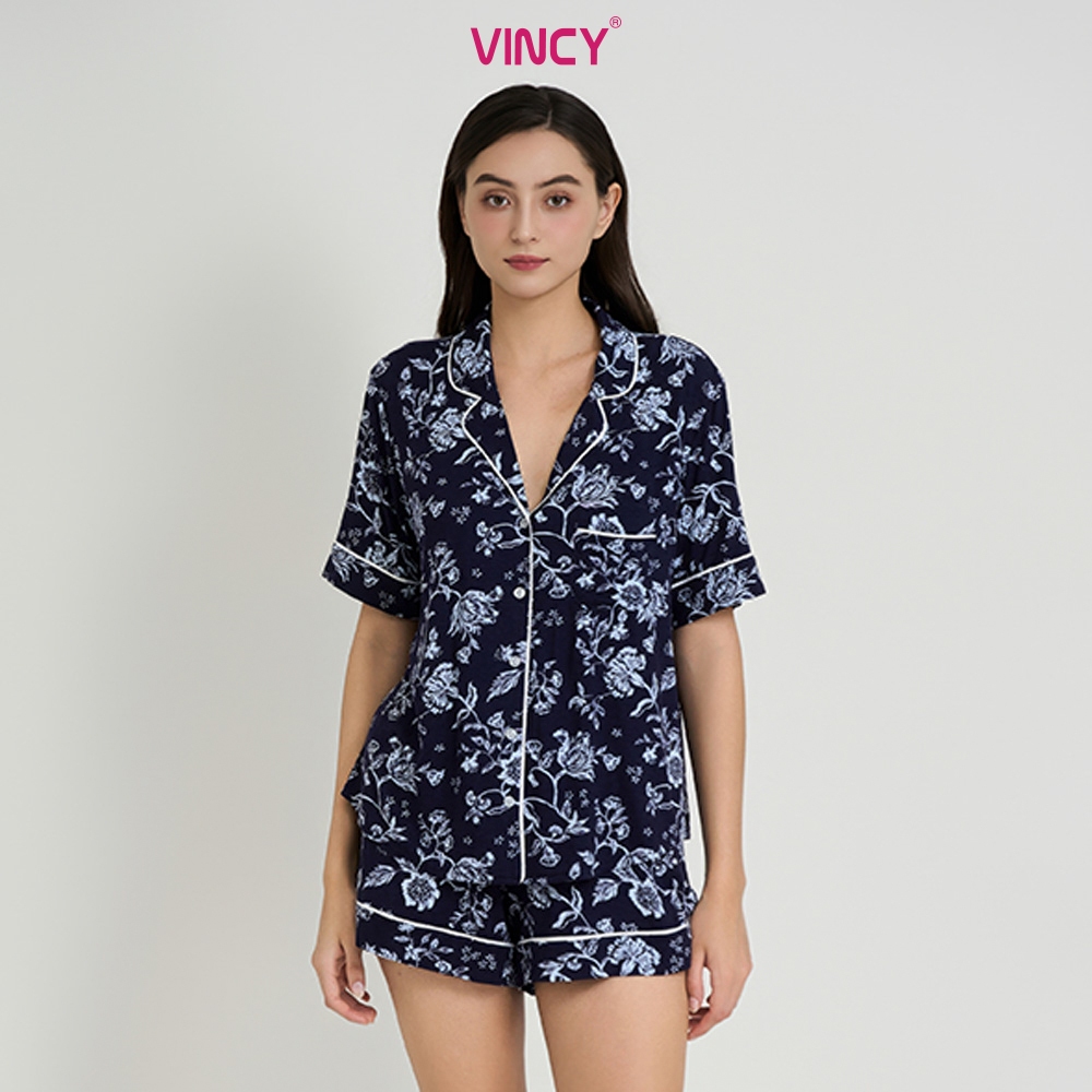 Ảnh BỘ SHORT THUN PIJAMA THIẾT KẾ TỪ CHẤT LIỆU THUN CO GIÃN, MỀM MẠI MANG LẠI SỰ THOẢI MÁI CHO MÙA NOEL BST060W44 4