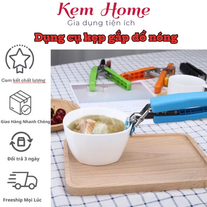 Dụng Cụ Kẹp Gắp Đồ Nóng Chuyên Dụng - Kẹp Gắp Tiện Lợi, Chống Nóng, Gia Dụng Nhà Bếp Hữu Ích