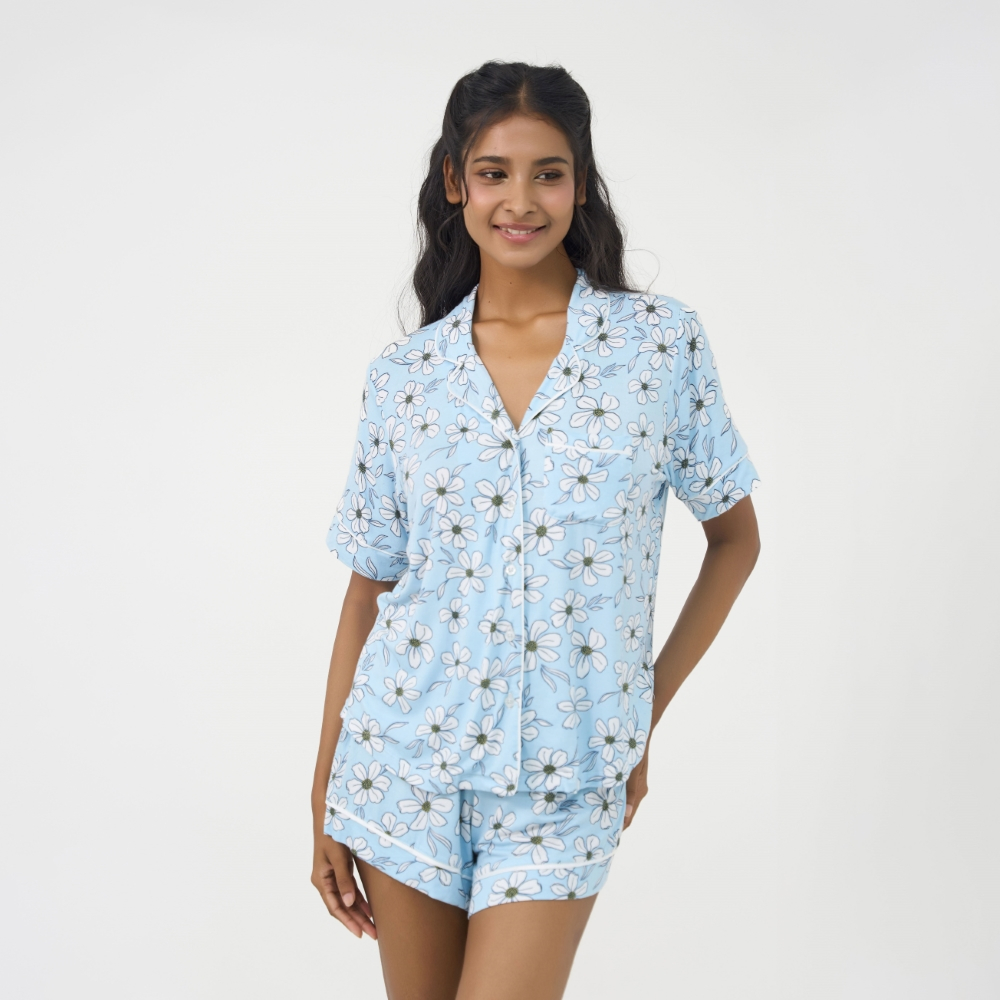 Ảnh BỘ SHORT THUN PIJAMA THIẾT KẾ TỪ CHẤT LIỆU THUN CO GIÃN, MỀM MẠI MANG LẠI SỰ THOẢI MÁI CHO MÙA NOEL BST060W44 1