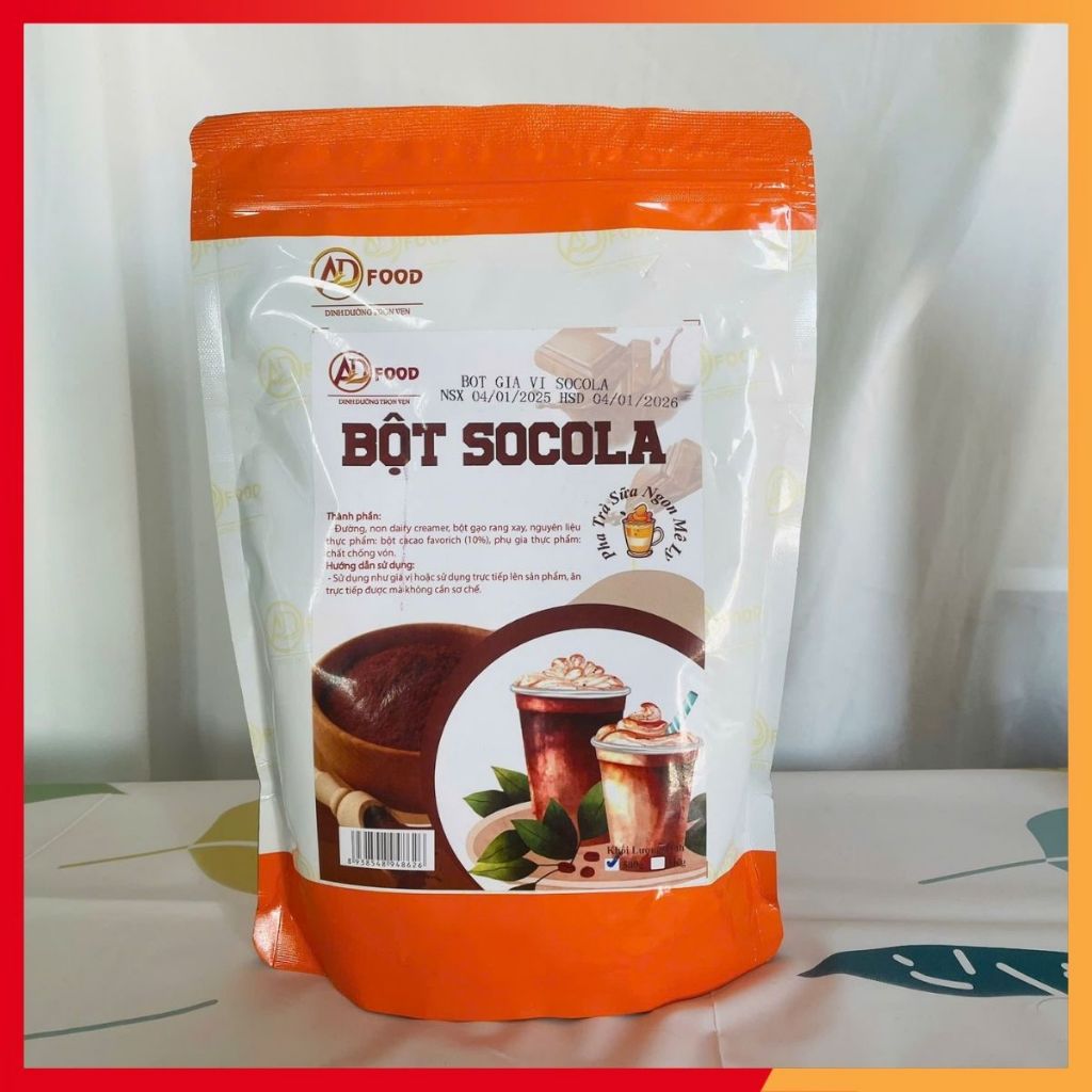 100g Bột lắc vị Socola ADFOOD - lắc trực tiếp lên kem tươi, bánh ngọt, cà phê hoặc món tráng miệng