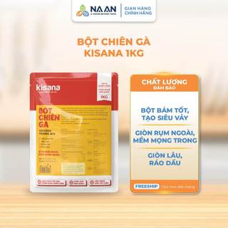 [DATE 30/10/2026] Bột Chiên Giòn Ngon Tẩm Vị Kisana 1KG, Bột Tẩm Gà Rán, Chiên Hải Sản, Rau Củ Đa Năng Siêu Giòn Ráo Dầu