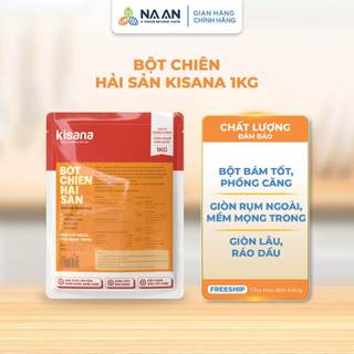 [DATE 30/10/2026] Bột Chiên Giòn Ngon Tẩm Vị Kisana 1KG, Bột Tẩm Gà Rán, Chiên Hải Sản, Rau Củ Đa Năng Siêu Giòn Ráo Dầu