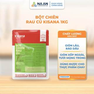 [DATE 30/10/2026] Bột Chiên Giòn Ngon Tẩm Vị Kisana 1KG, Bột Tẩm Gà Rán, Chiên Hải Sản, Rau Củ Đa Năng Siêu Giòn Ráo Dầu