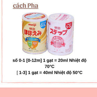 [Mẫu mới ]SỮA MEIJI LON 0-1 HỘP 800gr _ HÀNG NỘI ĐỊA NHẬT