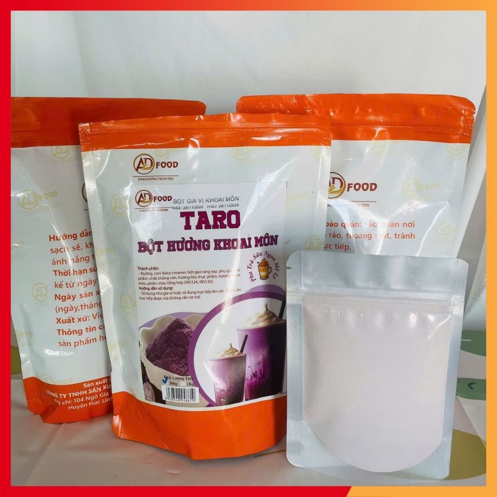 1kg Bột lắc vị khoai môn ADFOOD - lắc trực tiếp lên kem tươi, bánh ngọt, cà phê hoặc món tráng miệng