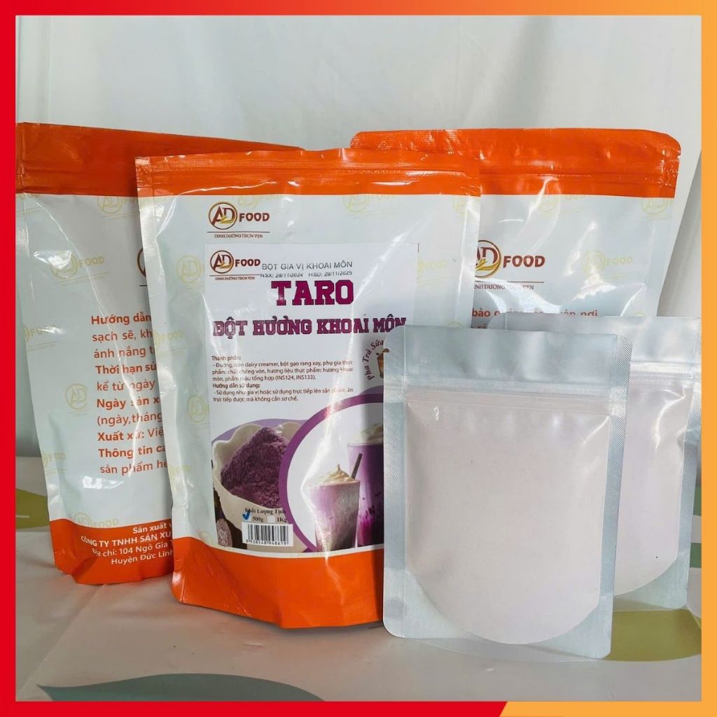 1kg Bột lắc vị khoai môn ADFOOD - lắc trực tiếp lên kem tươi, bánh ngọt, cà phê hoặc món tráng miệng