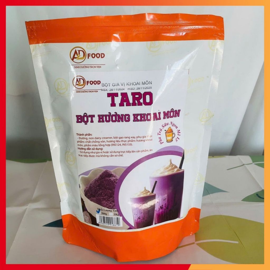 100g Bột lắc vị khoai môn ADFOOD - lắc trực tiếp lên kem tươi, bánh ngọt, cà phê hoặc tráng miệng