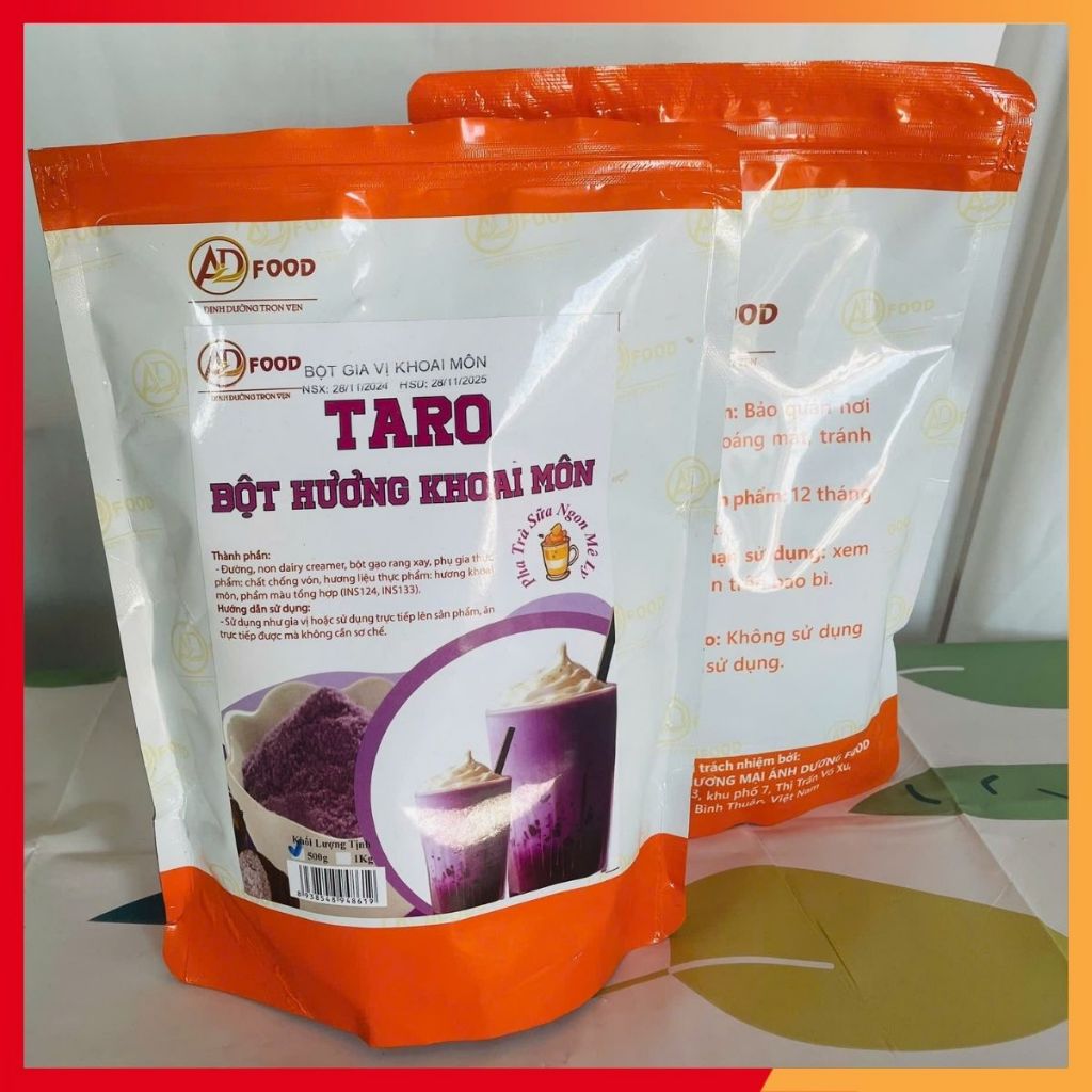 100g Bột lắc vị khoai môn ADFOOD - lắc trực tiếp lên kem tươi, bánh ngọt, cà phê hoặc tráng miệng