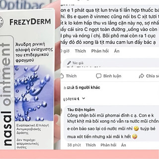 [Date 1/2028] Mỡ Bôi Mũi Phô mai FREZYDERM Nasal Ointment Hy Lạp Tuýp 15ml [ Hàng Air đủ Bill]
