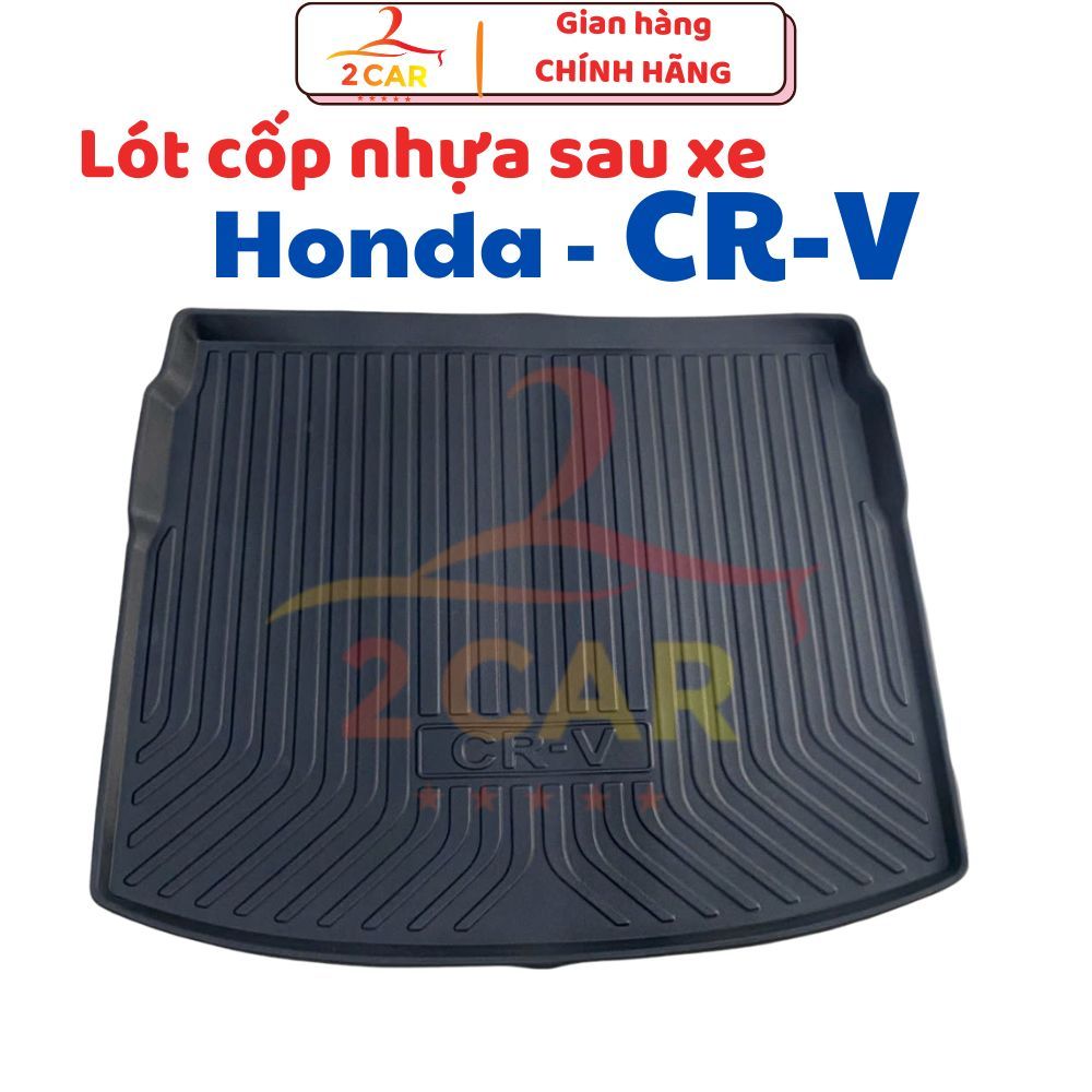 Lót cốp nhựa dẻo xe HONDA CRV 2025, 2024- 2018 , Nhựa dẻo TPE không mùi chống thấm nước, dễ vệ sinh