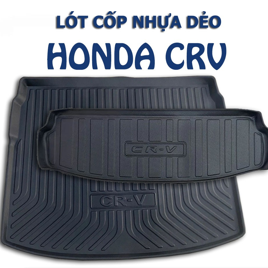 Lót cốp nhựa dẻo xe HONDA CRV 2025, 2024- 2018 , Nhựa dẻo TPE không mùi chống thấm nước, dễ vệ sinh
